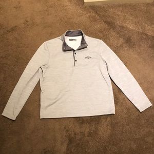 White/Gray Callaway Button-up - Size S